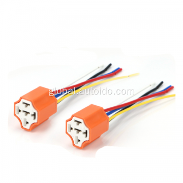 Nylon Automotive Relay Socket Automobile Relay Socket 40A 4Pin 5Pin Ceramic Factory